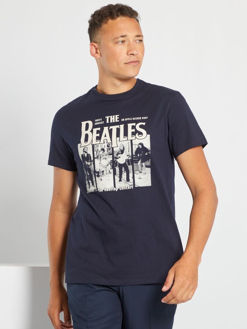 The Beatles-T-shirt van jersey BLAUW - Kiabi
