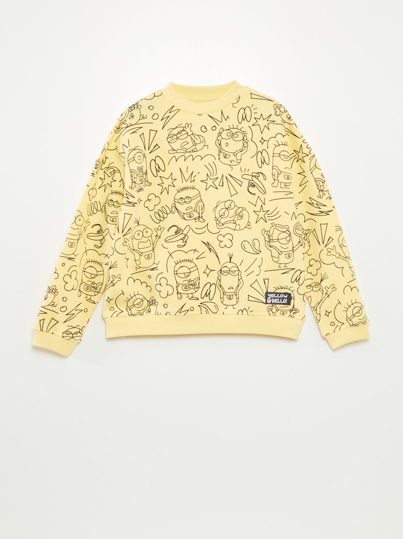 'The Minions'-sweater van joggingstof GEEL - Kiabi