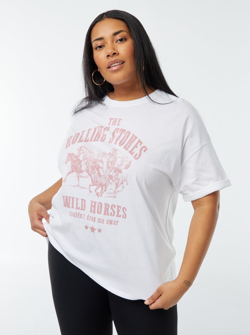 The Rolling Stones-T-shirt met korte mouw WIT - Kiabi