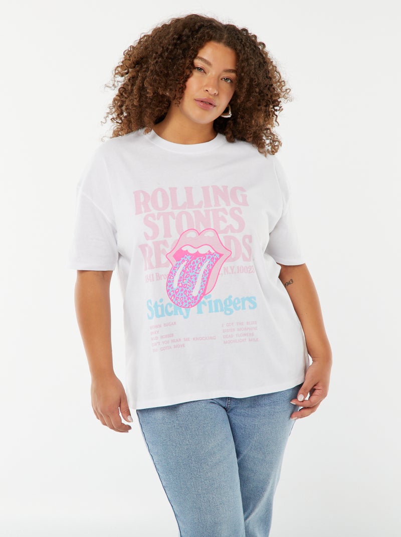 The Rolling Stones-T-shirt WIT - Kiabi