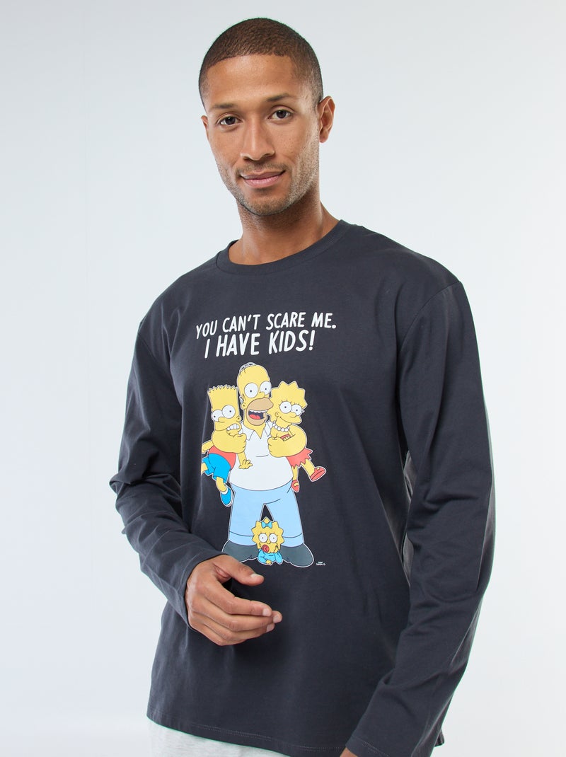 The Simpsons-pyjama met T-shirt + broek - 2-delig Zwart - Kiabi