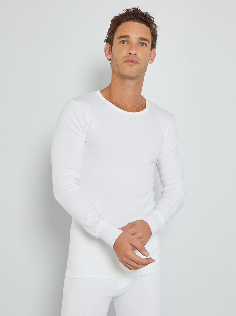 Thermisch T-shirt 'Hekla par Lemahieu' wit - Kiabi