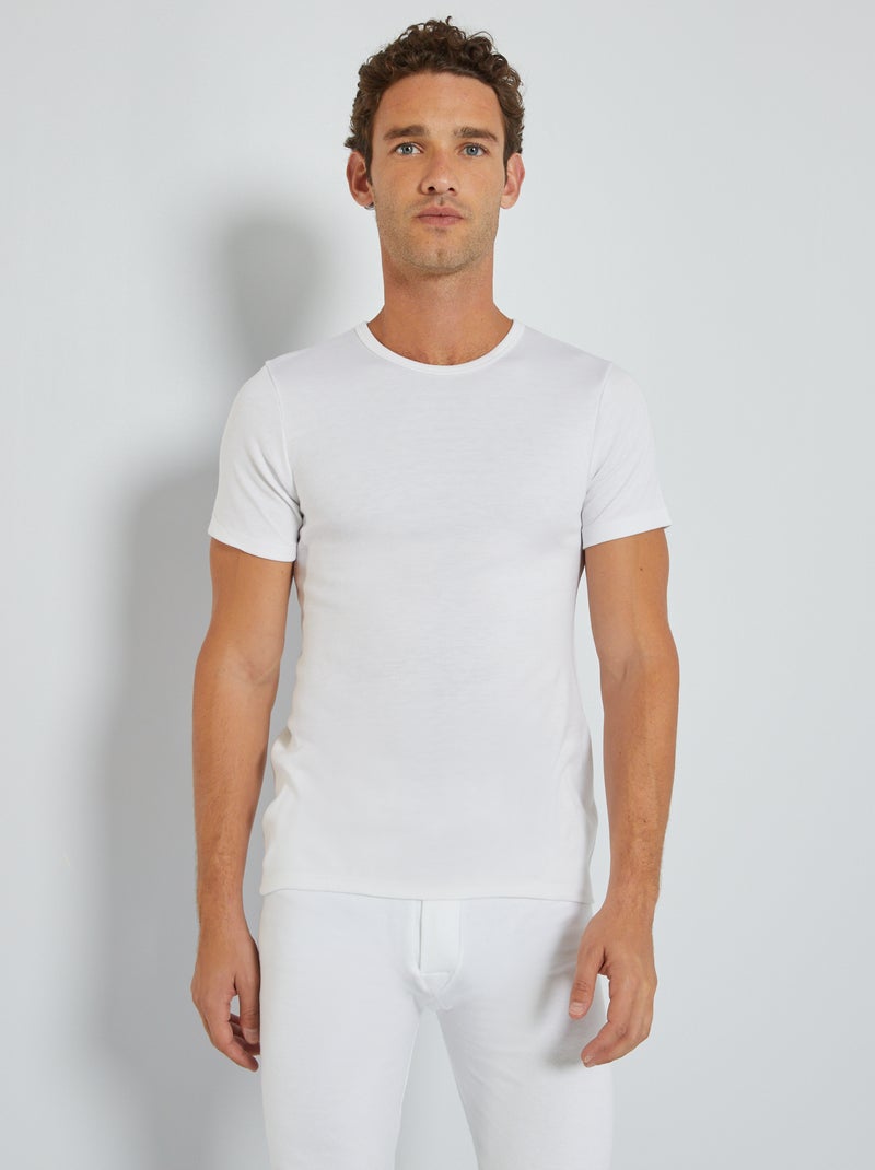 Thermisch T-shirt 'Hekla par Lemahieu' wit - Kiabi
