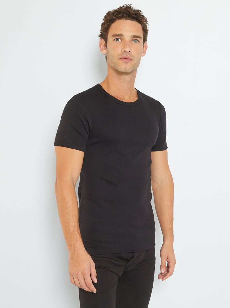 Thermisch T-shirt 'Hekla par Lemahieu' zwart - Kiabi