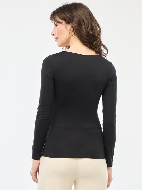 Thermo-T-shirt met lange mouw, comfortabel als een tweede huid - Kiabi