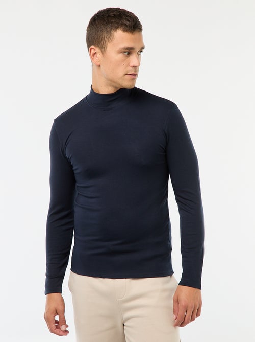 Thermo-T-shirt met opstaande kraag - Kiabi