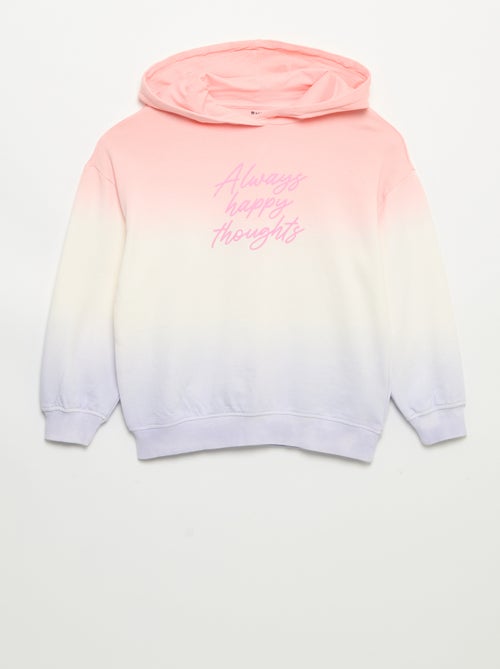 Tie-dye sweatshirt met capuchon en lange mouwen - Kiabi Tie-dye sweatshirt met capuchon en lange mouwen - Kiabi