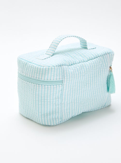 Toilettasje met all-over motief en draaghandvat - Kiabi