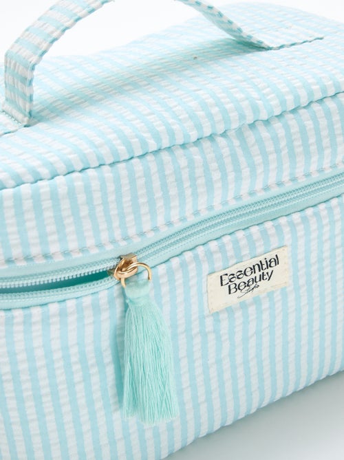 Toilettasje met all-over motief en draaghandvat - Kiabi