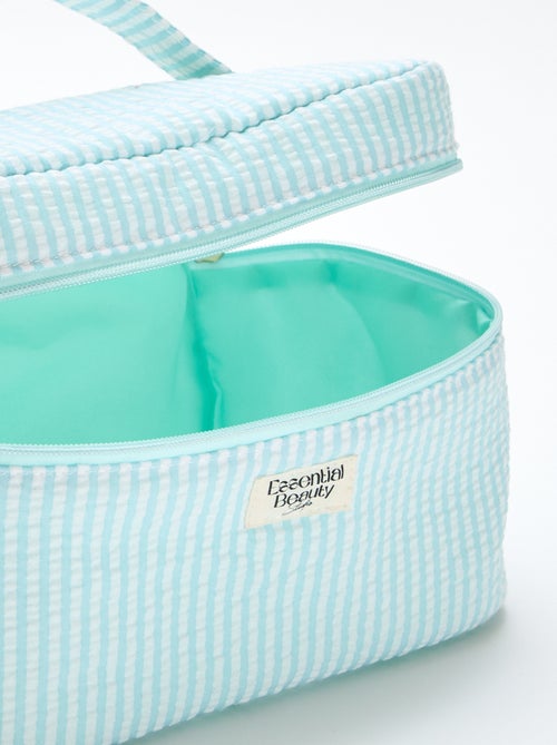 Toilettasje met all-over motief en draaghandvat - Kiabi