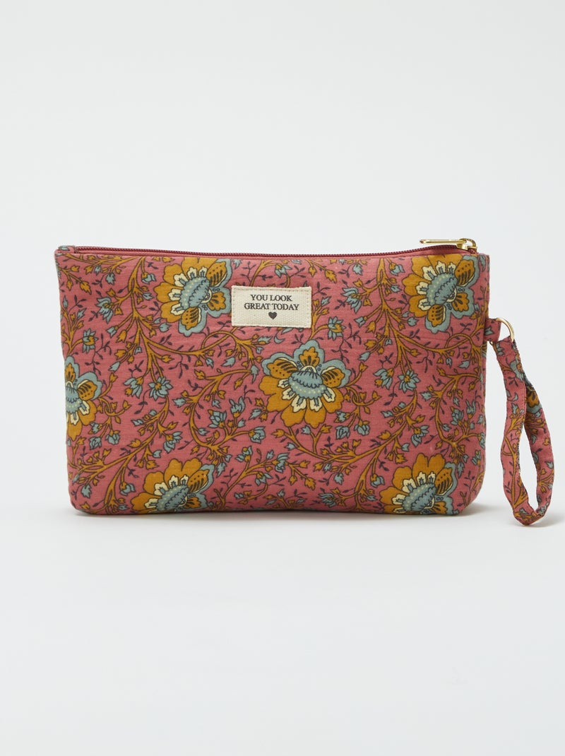 Toilettasje met print ROSE - Kiabi