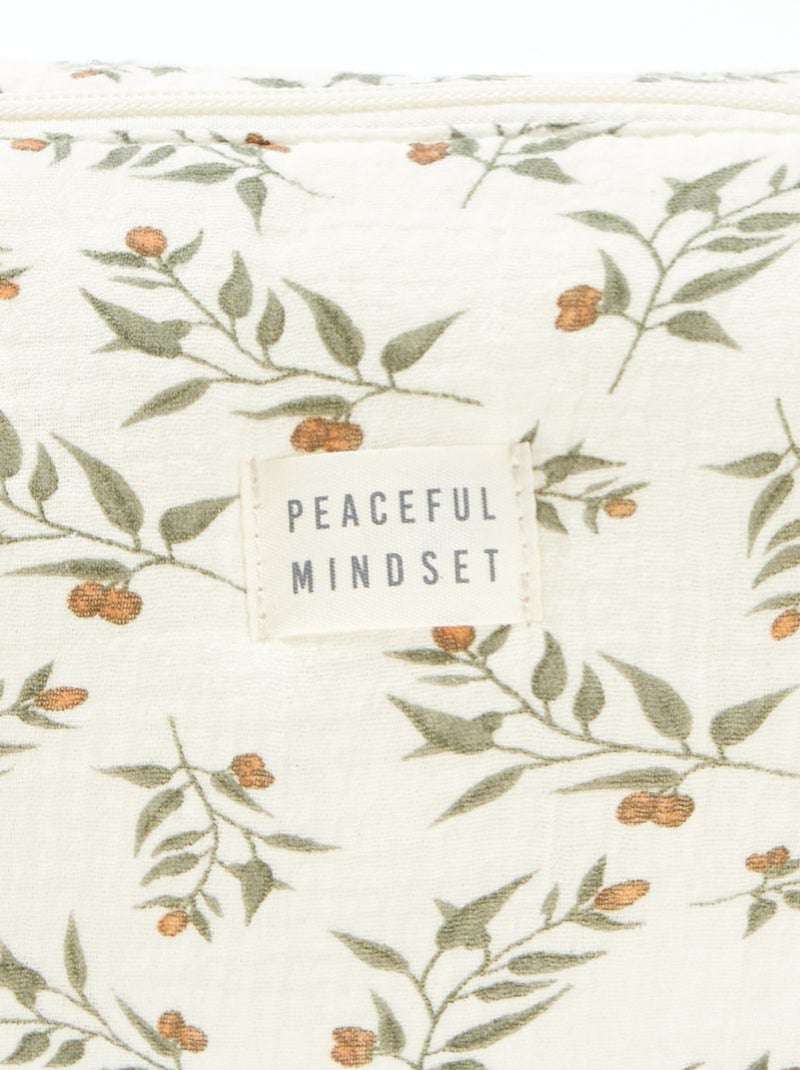 Toilettasje van luchtig katoen BIEGE - Kiabi