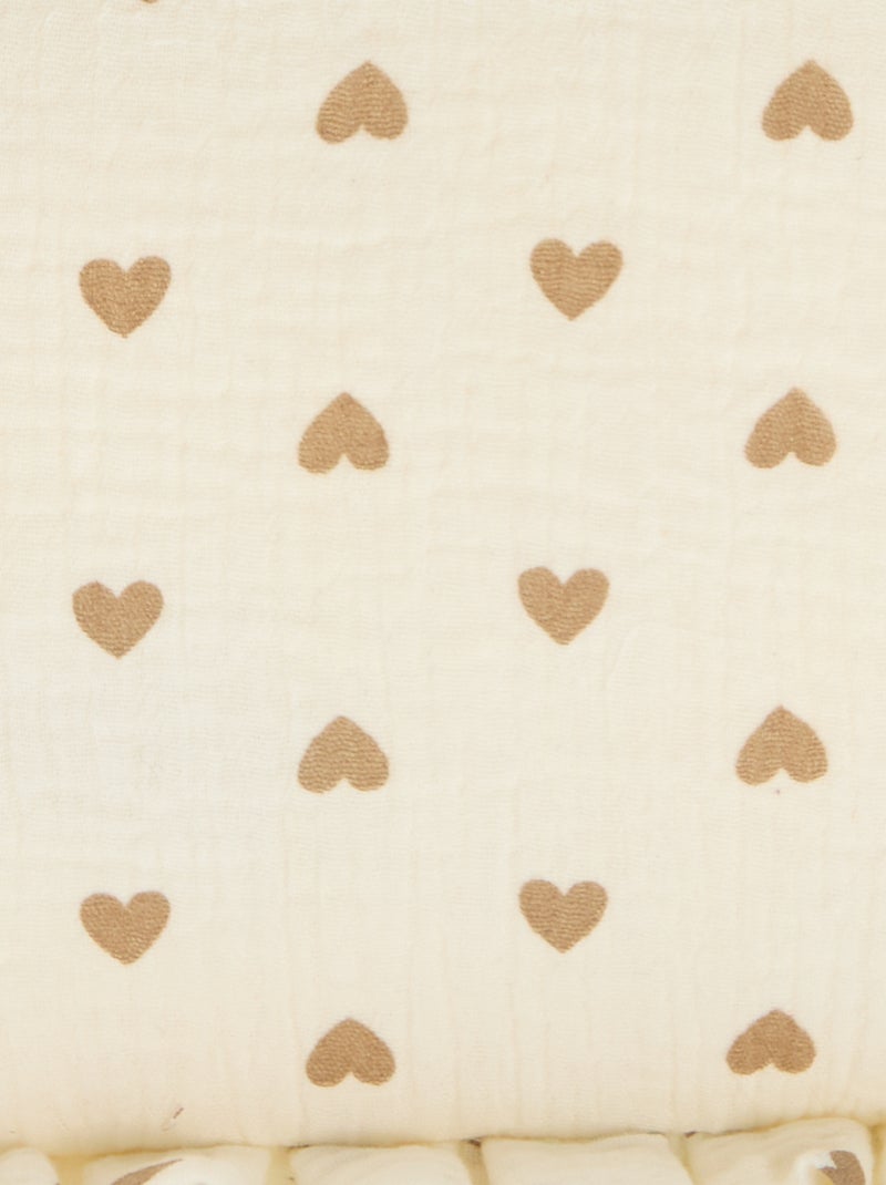 Toilettasje van luchtig katoen Biege - Kiabi