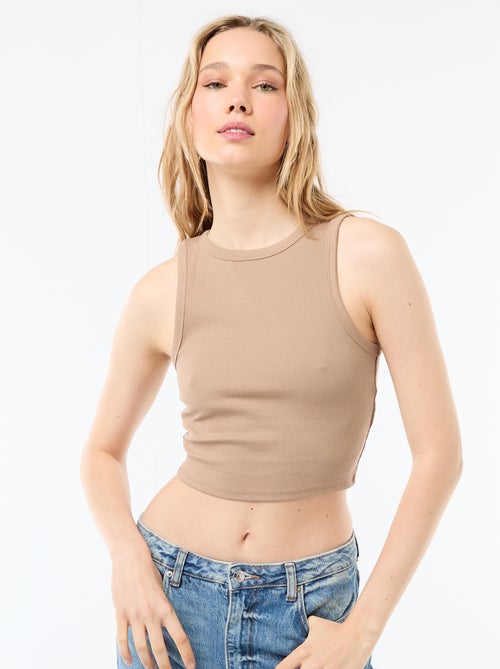 Top met Amerikaanse armsgaten - Kiabi