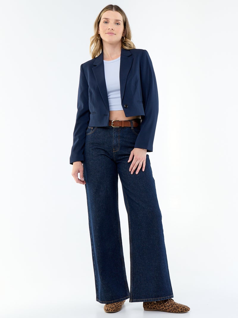 Top met Amerikaanse armsgaten Blauw - Kiabi