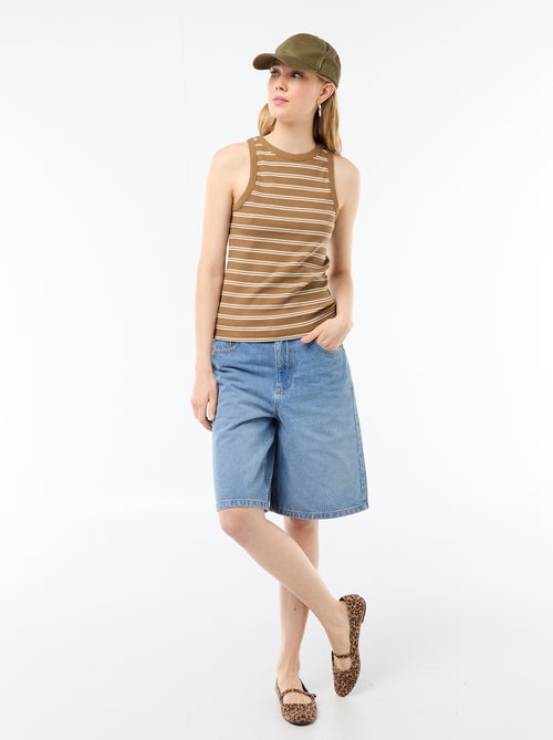 Top met Amerikaanse armsgaten - Kiabi