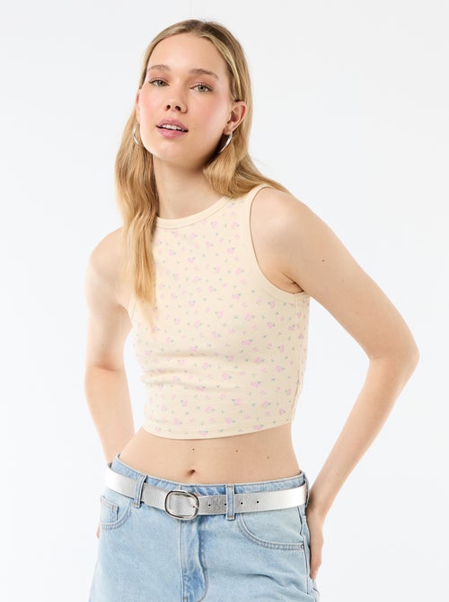 Top met Amerikaanse armsgaten - Kiabi