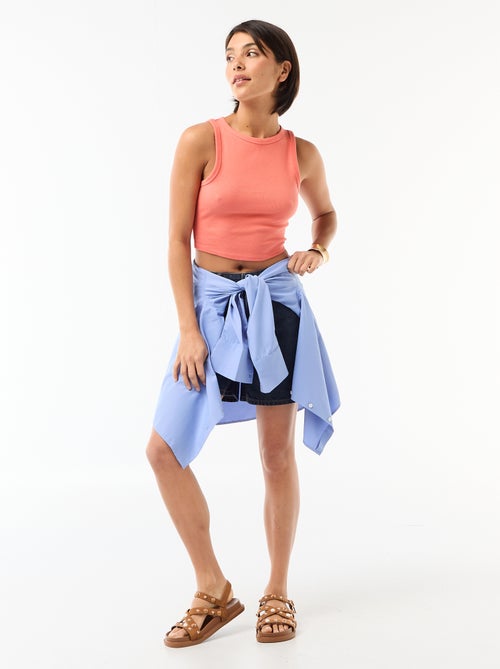 Top met Amerikaanse armsgaten - Kiabi