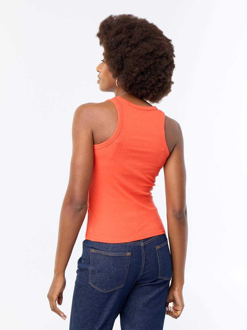 Top met Amerikaanse armsgaten Rood - Kiabi