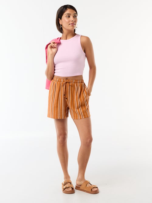 Top met Amerikaanse armsgaten - Kiabi