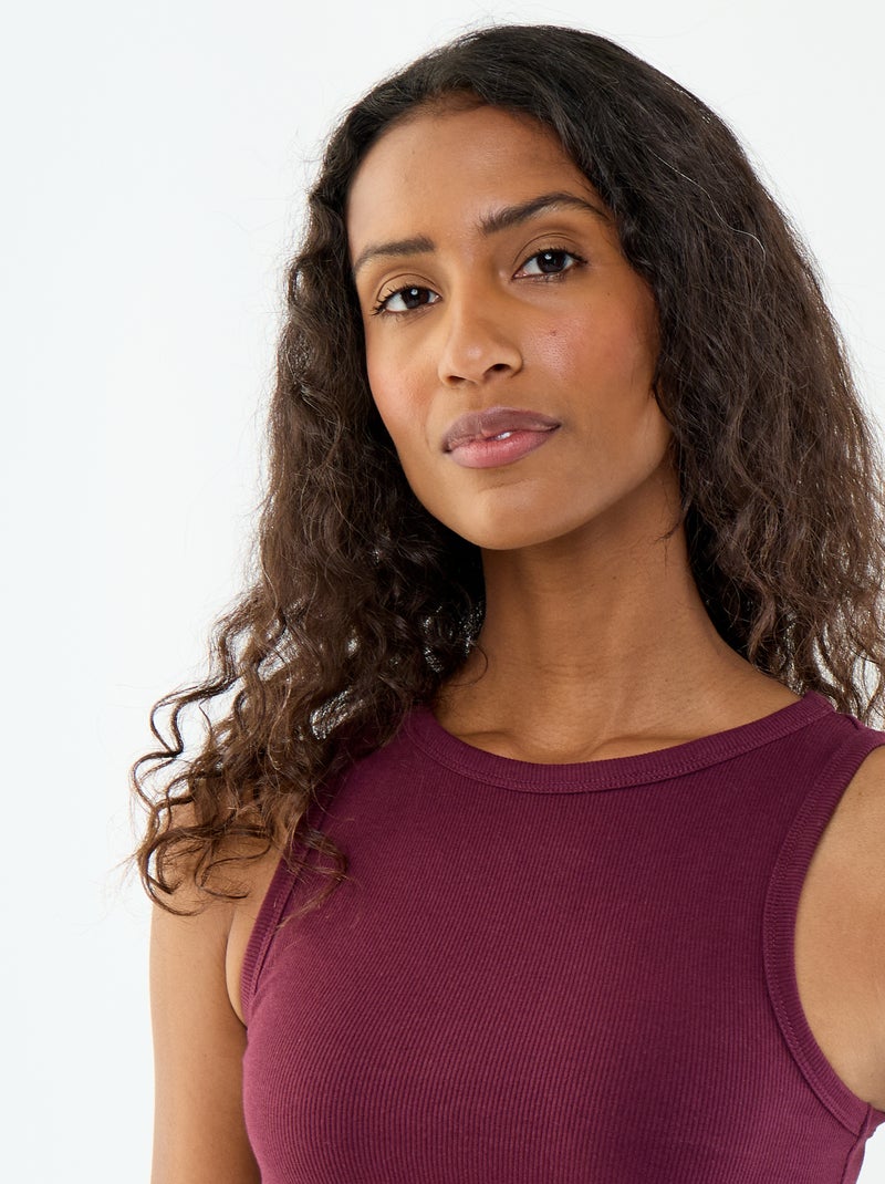 Top met Amerikaanse armsgaten Rose - Kiabi