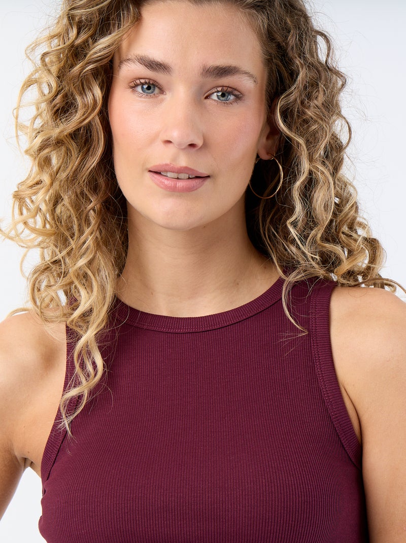 Top met Amerikaanse armsgaten Rose - Kiabi