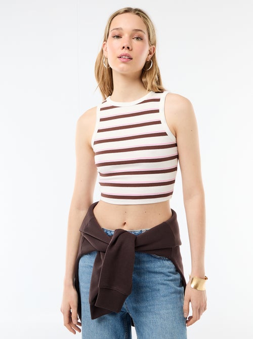 Top met Amerikaanse armsgaten - Kiabi