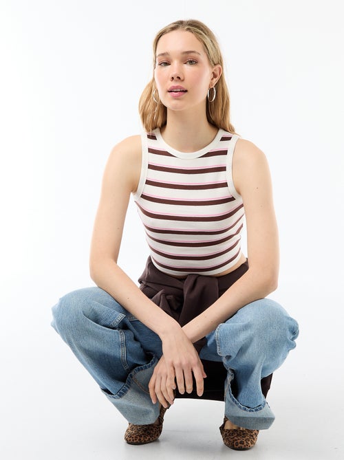 Top met Amerikaanse armsgaten - Kiabi