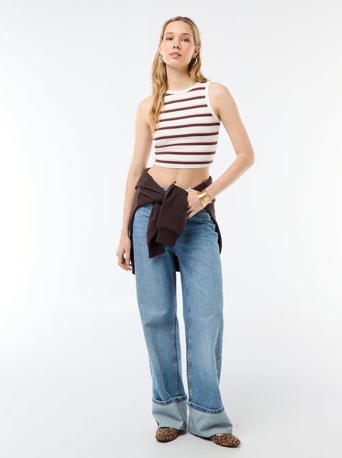 Top met Amerikaanse armsgaten - Kiabi