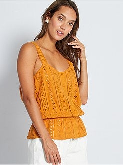 Top met Engels borduurwerk - Kiabi