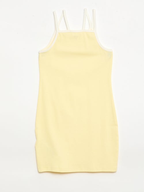 Top met fijne bandjes en borstanimatie - Kiabi