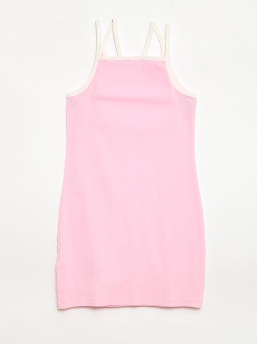 Top met fijne bandjes en borstanimatie - Kiabi