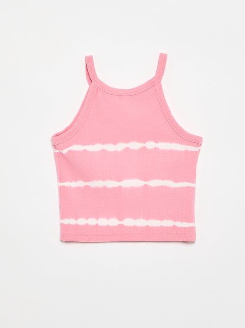 Top met gestreepte tie-dye print - Kiabi
