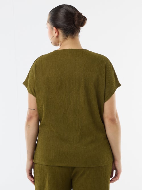 Top met goudkleurige knopen - Kiabi