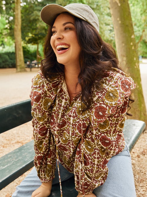 Top met grote peterpankraag - Kiabi