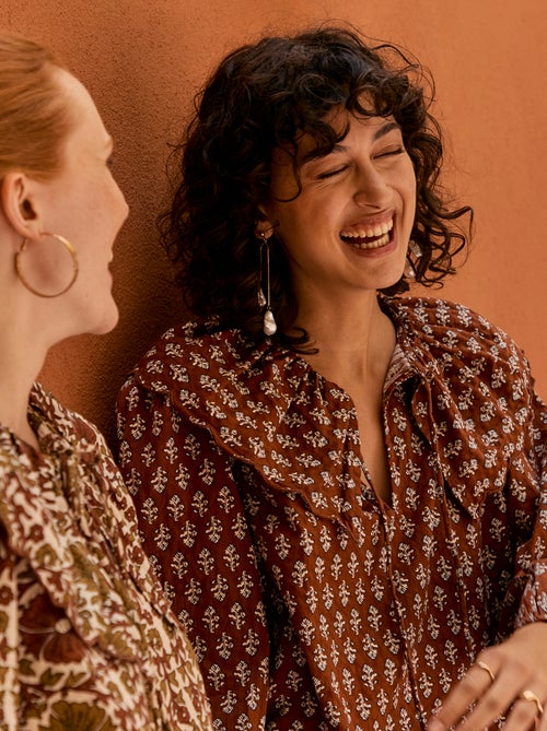 Top met grote peterpankraag - Kiabi