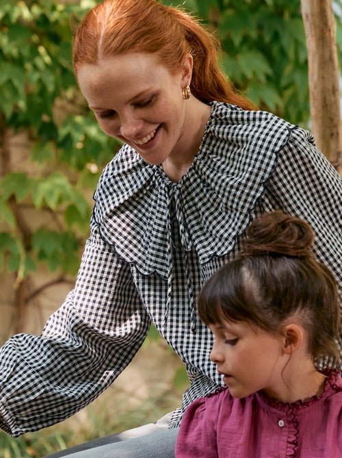 Top met grote peterpankraag - Kiabi