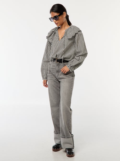 Top met grote peterpankraag - Kiabi