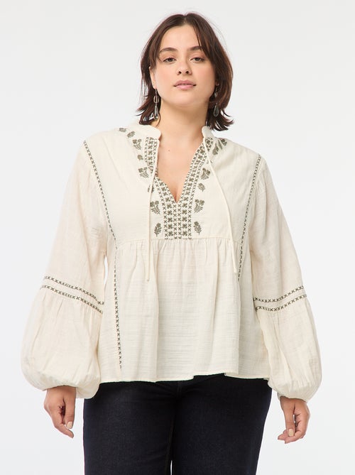 Top met lange mouw - - Kiabi
