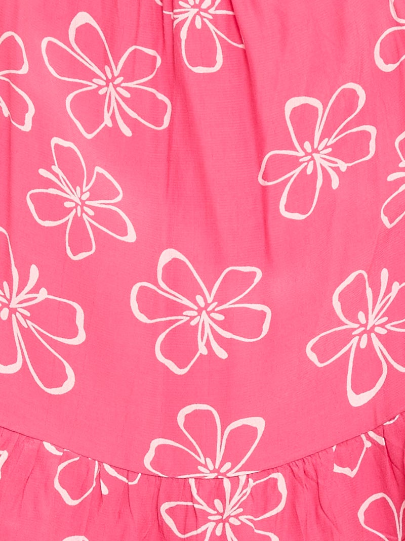 Top met motief en fijne schouderbandjes Rose - Kiabi