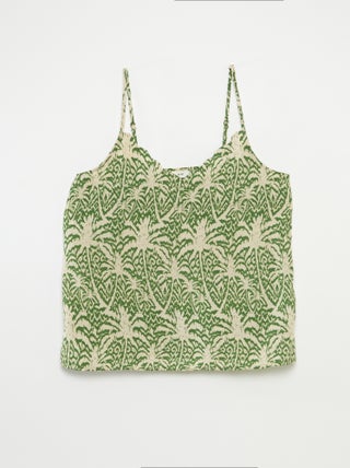 Top met smalle bandjes en print 'JDY'