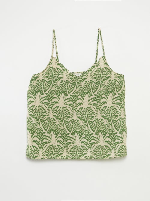 Top met smalle bandjes en print 'JDY' - Kiabi