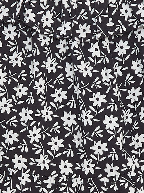 Top met smalle schouderbandjes en palmbomenprint - Kiabi