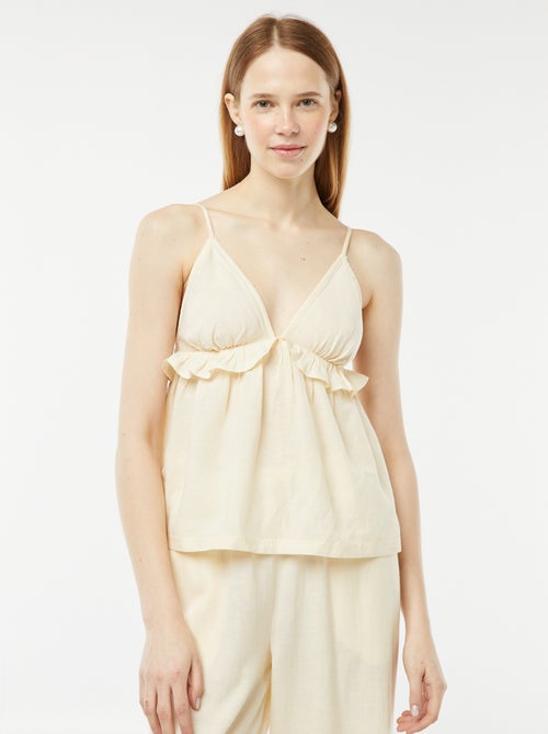 Top met smalle, verstelbare bandjes - Kiabi