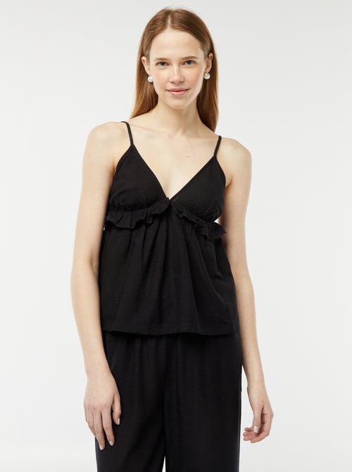 Top met smalle, verstelbare bandjes - Kiabi