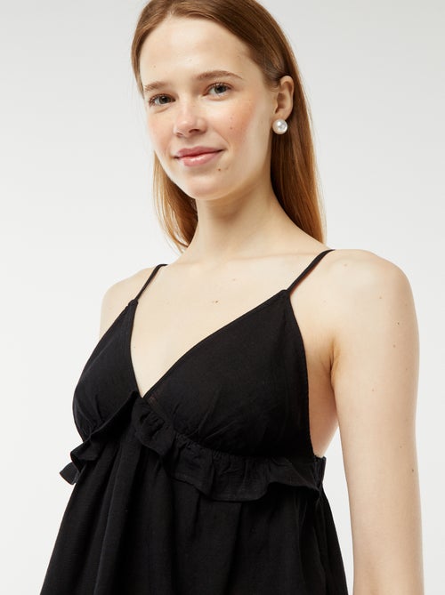 Top met smalle, verstelbare bandjes - Kiabi