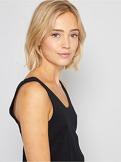 Top met u-vormige hals - Kiabi