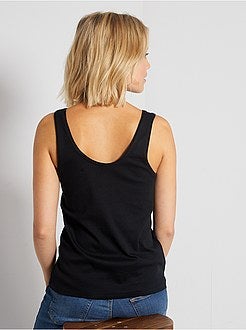 Top met u-vormige hals - Kiabi