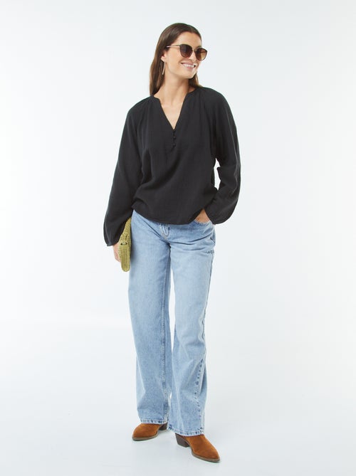 Top van zachte, luchtige katoen - Kiabi