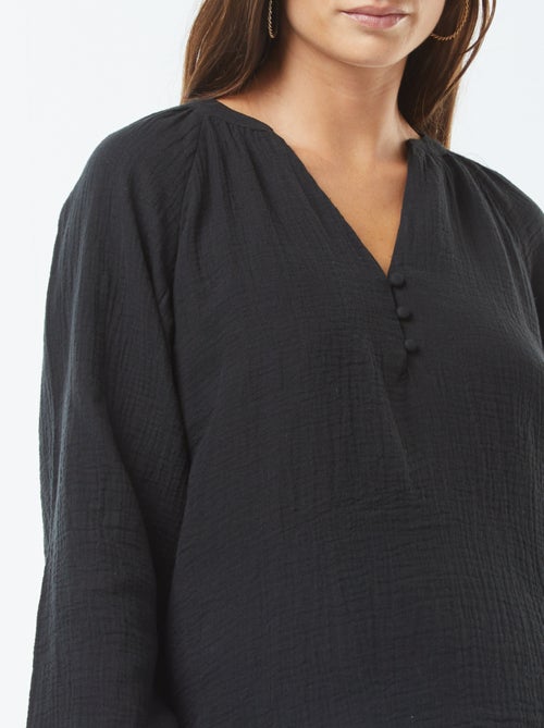 Top van zachte, luchtige katoen - Kiabi